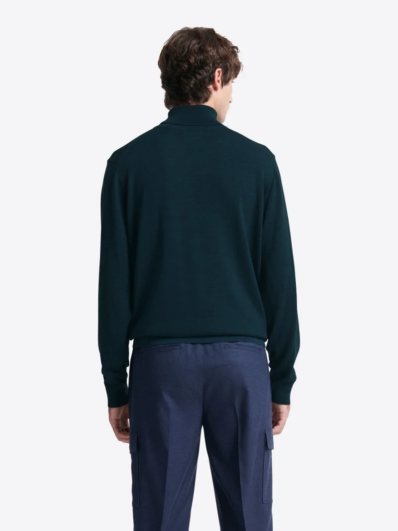 Pull à col roulé 100% laine mérinos