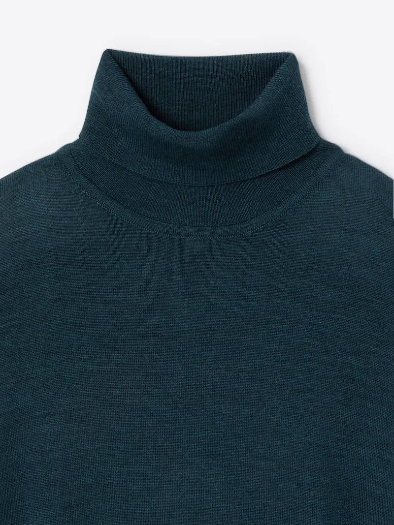 Pull à col roulé 100% laine mérinos