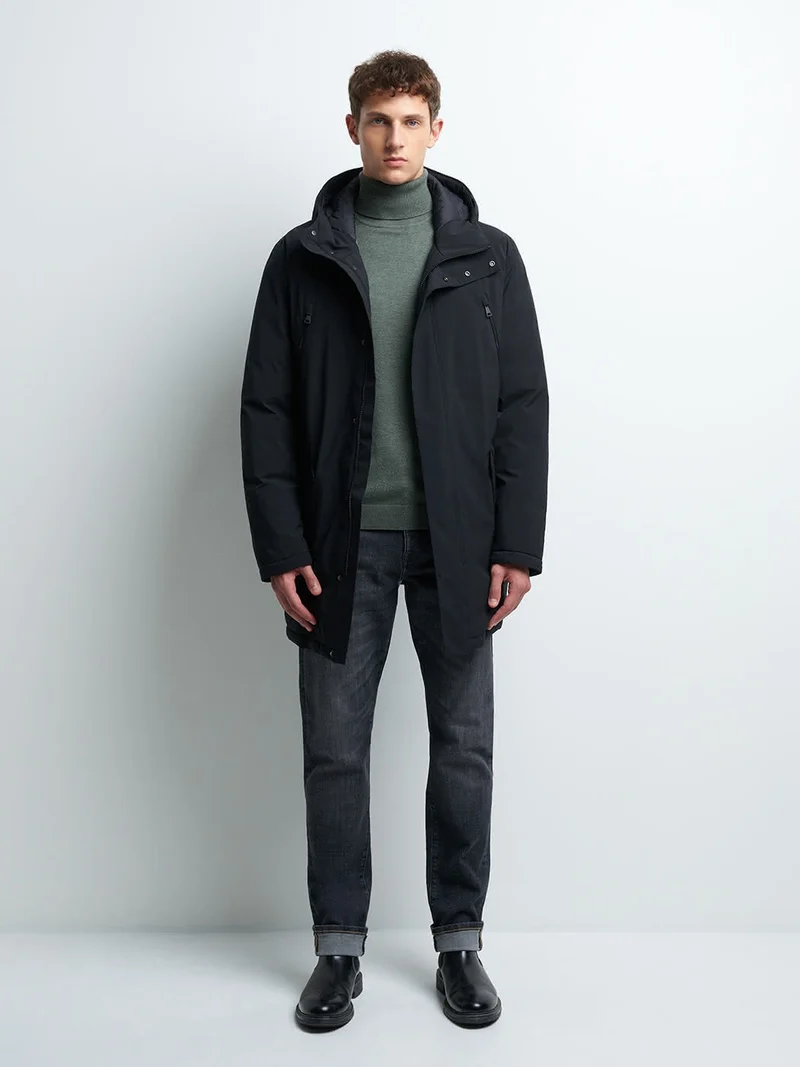 Pull col roulé en viscose certifiée