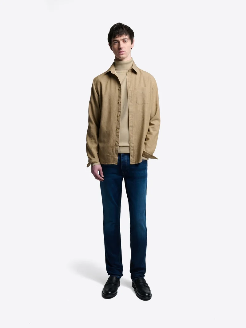 Pull col roulé en viscose certifiée