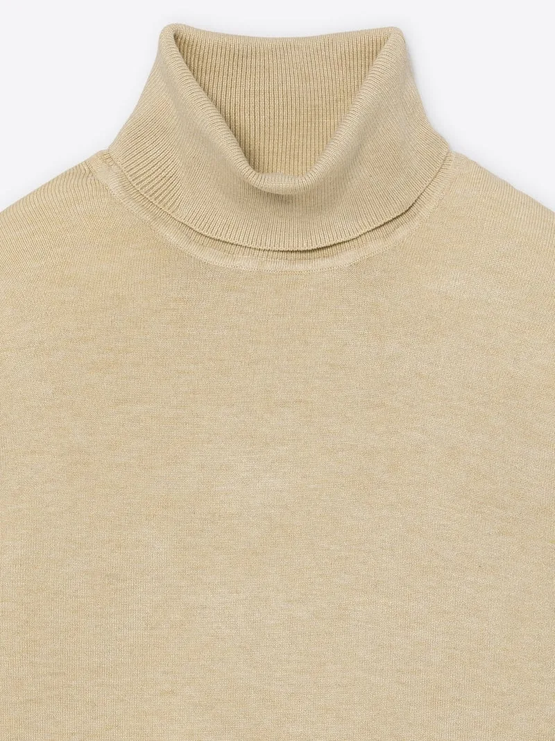 Pull col roulé en viscose certifiée