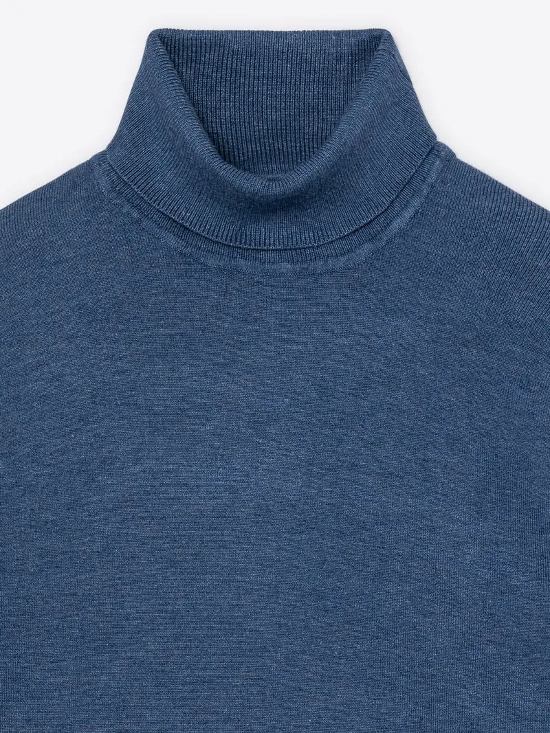Pull col roulé en viscose certifiée