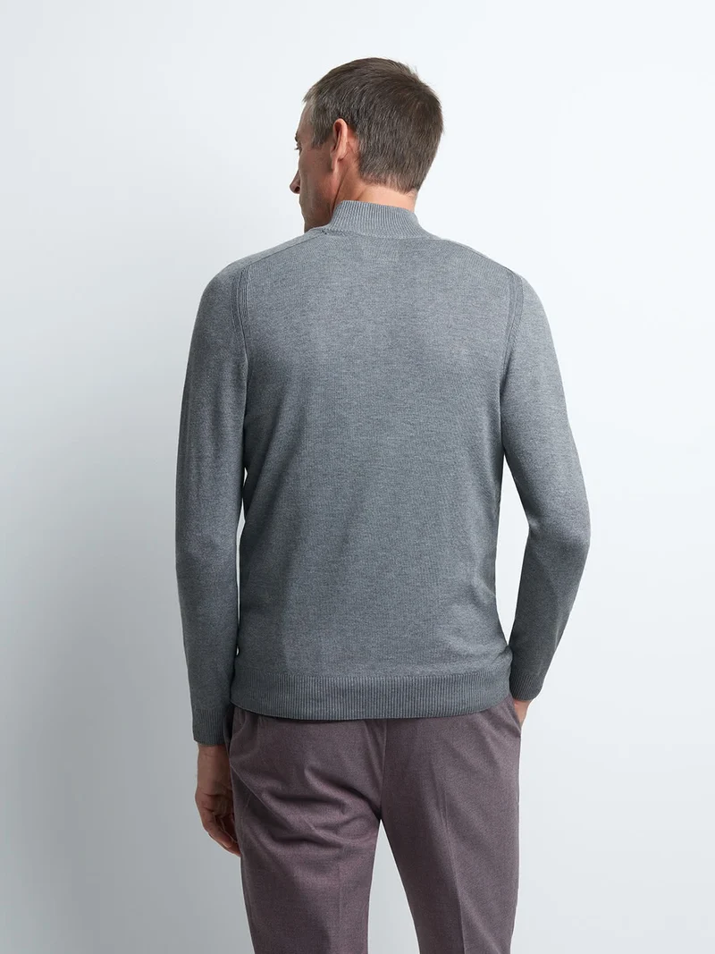 Pull col cheminée zippé