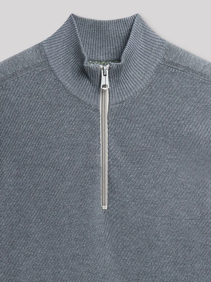 Pull col cheminée zippé