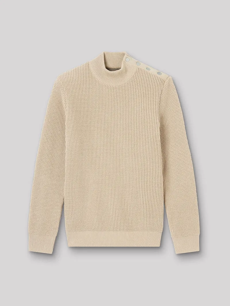 Pull col montant fantaisie