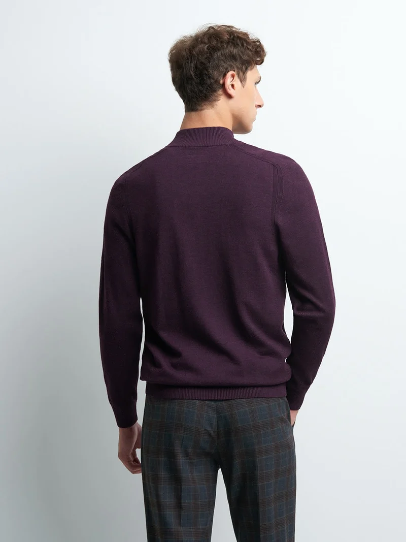 Pull col cheminée zippé