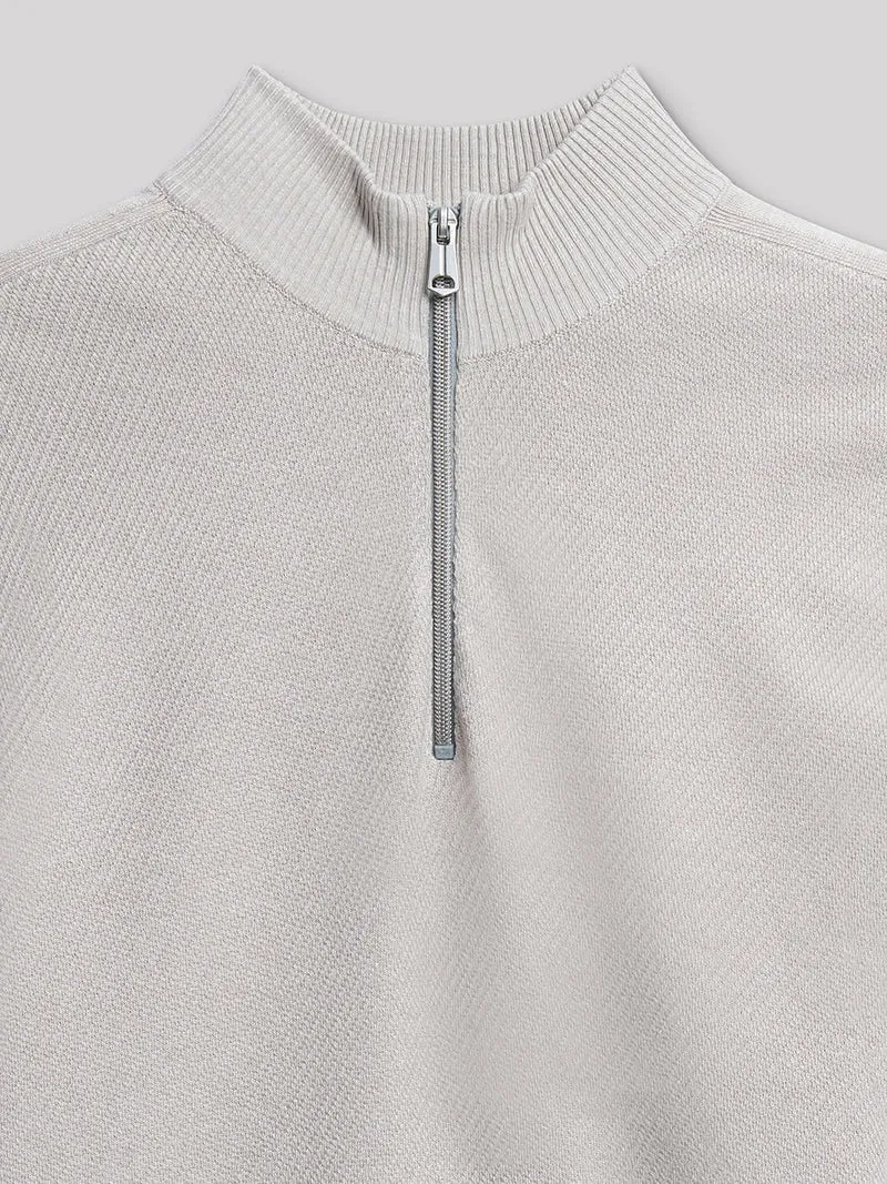 Pull col cheminée zippé
