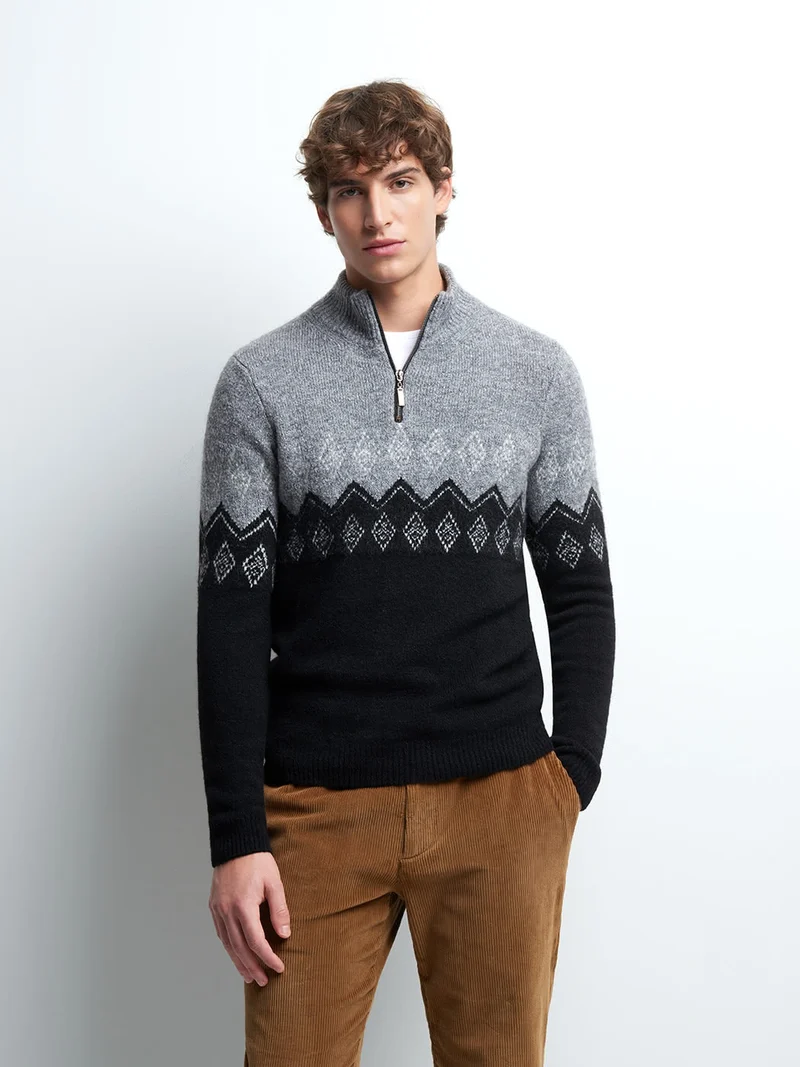 Pull col montant