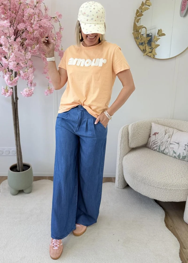 Tee shirt Nina saumon