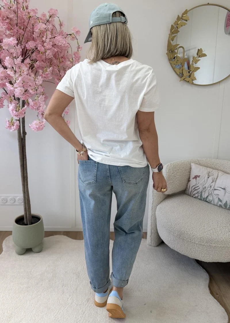 Tee shirt Nina blanc ciel