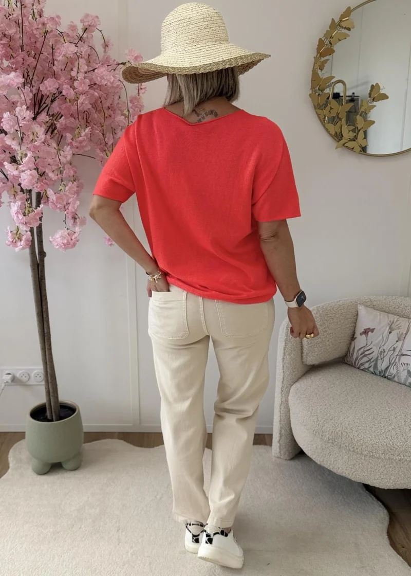 Pull Tiago corail