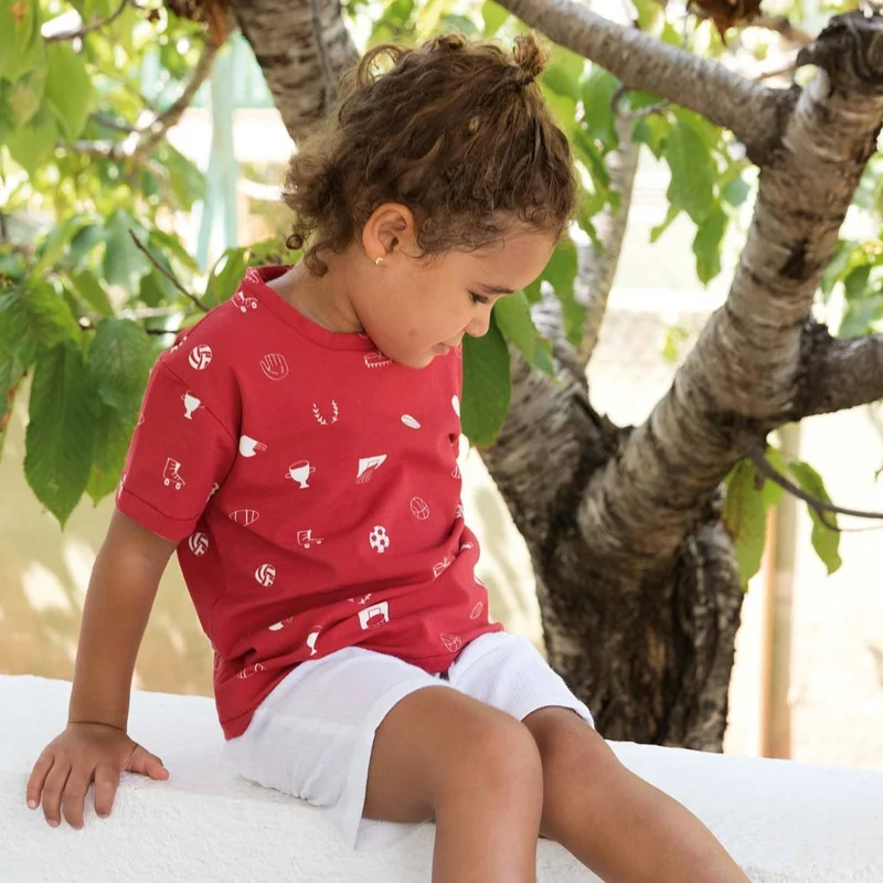 Jersey de coton phosphorescent | Imprimé sport | Katia Fabrics