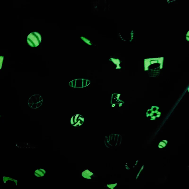 Jersey de coton phosphorescent | Imprimé sport | Katia Fabrics