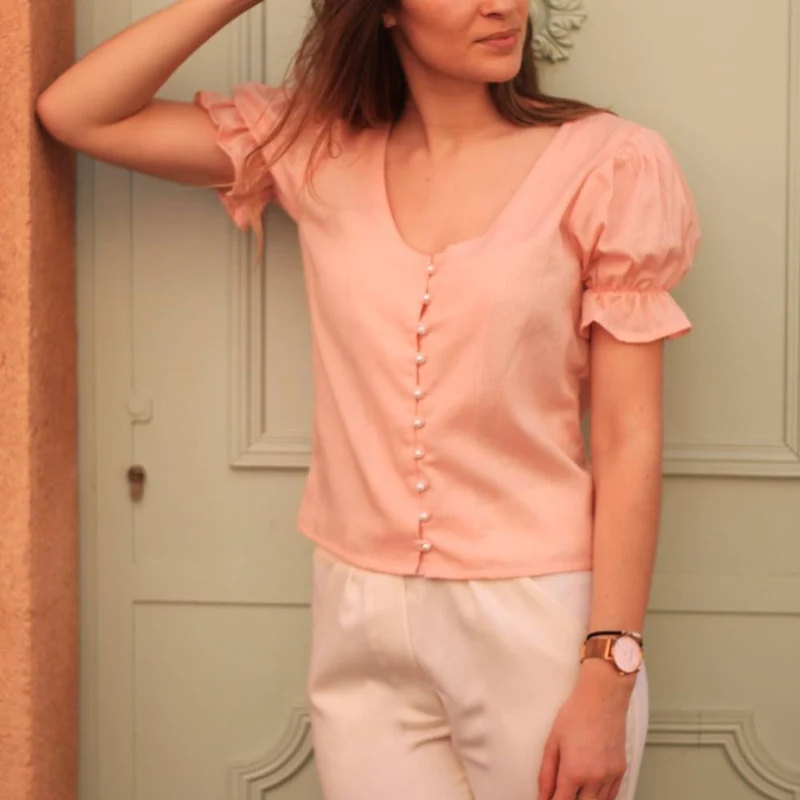 PATRON DE COUTURE PDF | Haut Armelle | Cha’Coud | FRANÇAIS UNIQUEMENT