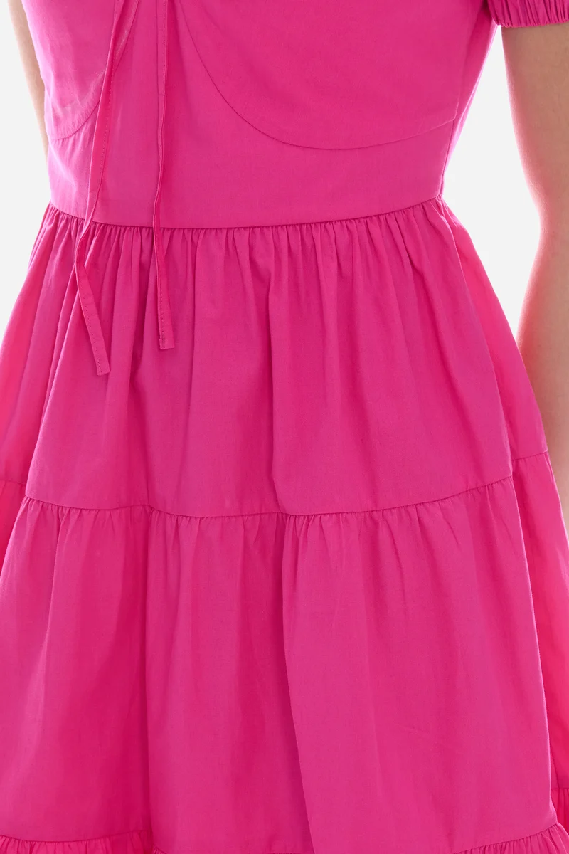Ronis|100% Cotton Sweetheart Tiered Mini Dress