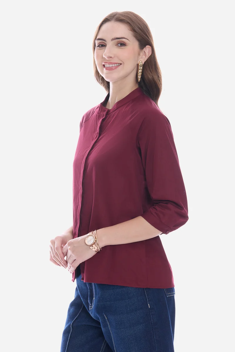 Ollis|100% Cotton 3/4Th Raglan Sleeve Shirt