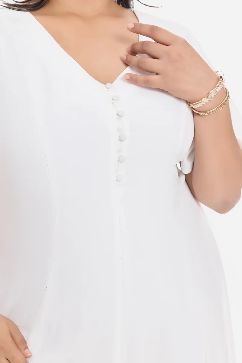 Adlel|Viscose Maxi Dress With Side Slit