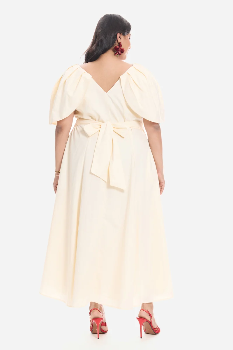 Admel|Cotton Off-Shoulder Gown