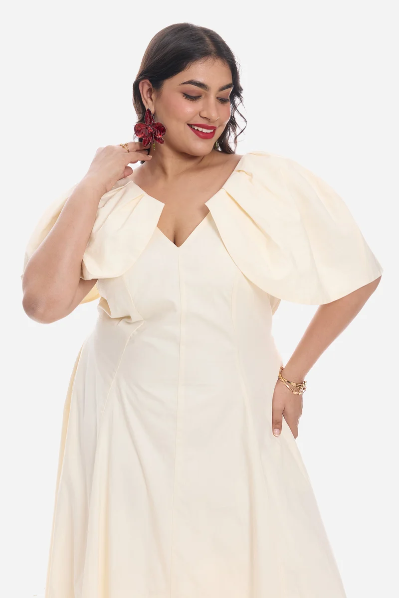 Admel|Cotton Off-Shoulder Gown
