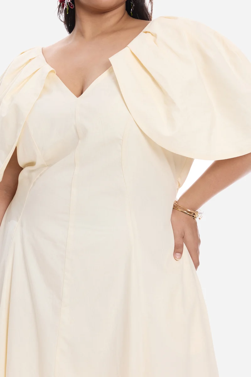 Admel|Cotton Off-Shoulder Gown