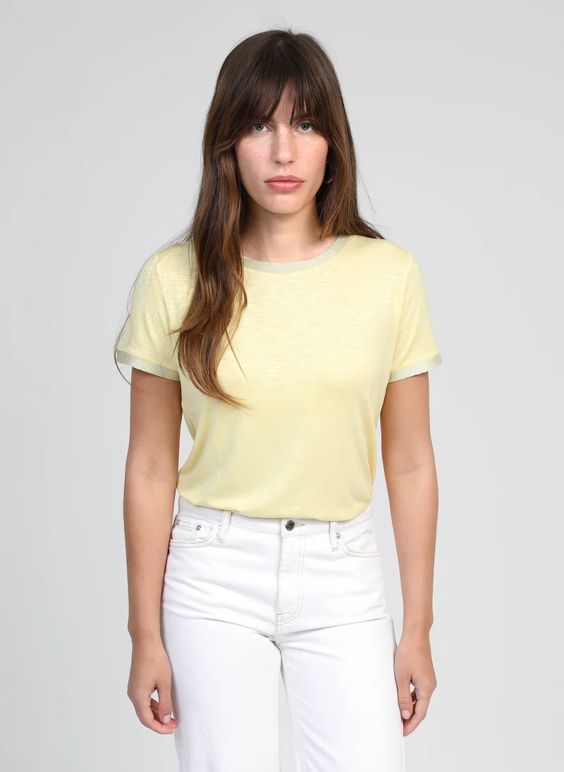 T-SHIRT TIXANA paille