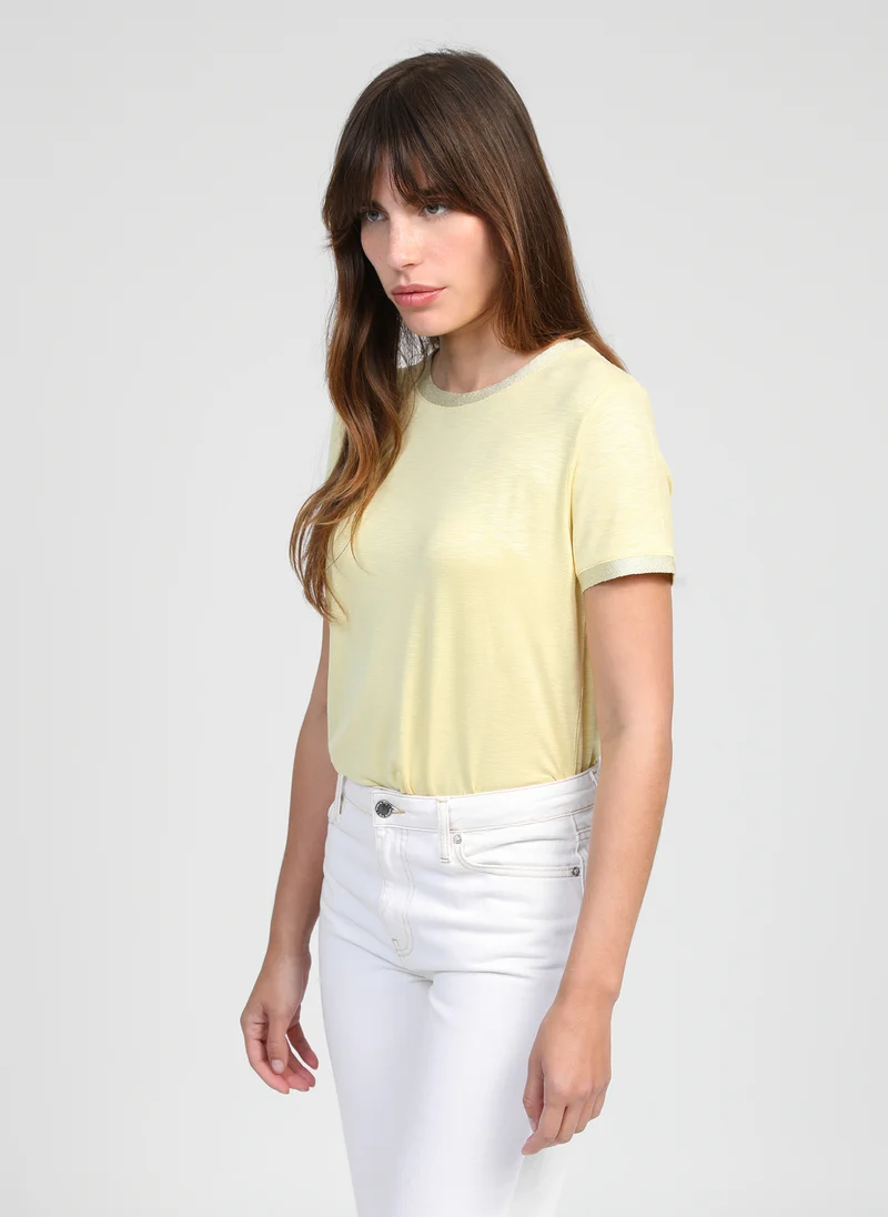 T-SHIRT TIXANA paille