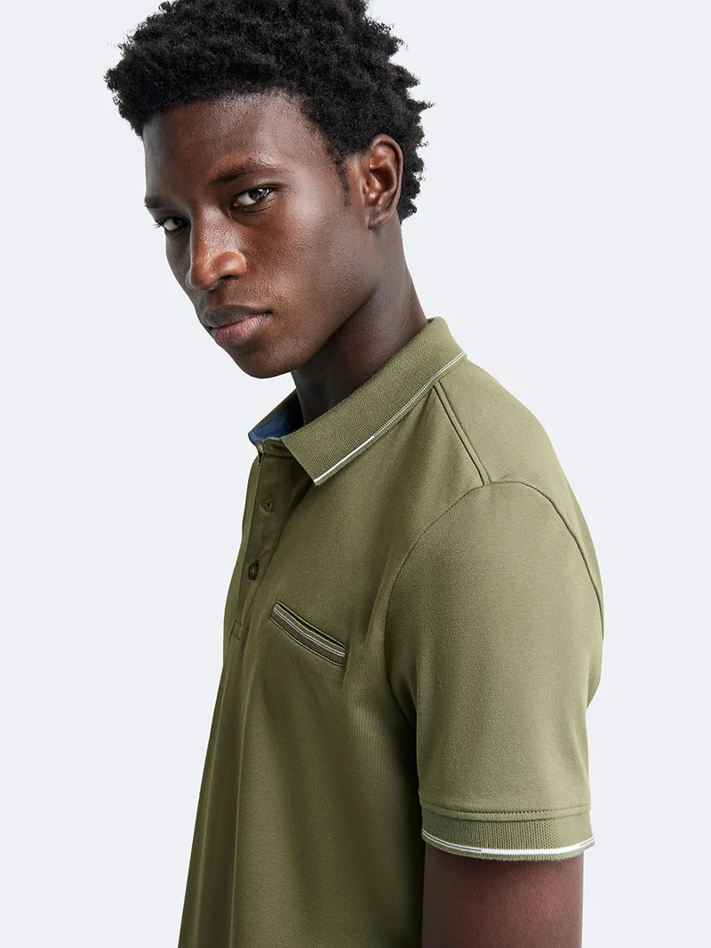 Polo manches courtes en coton