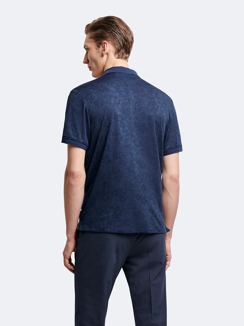 Polo manches courtes jacquard