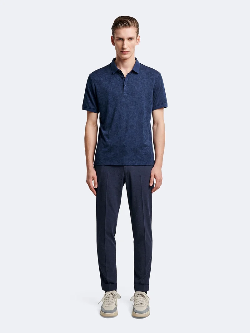 Polo manches courtes jacquard