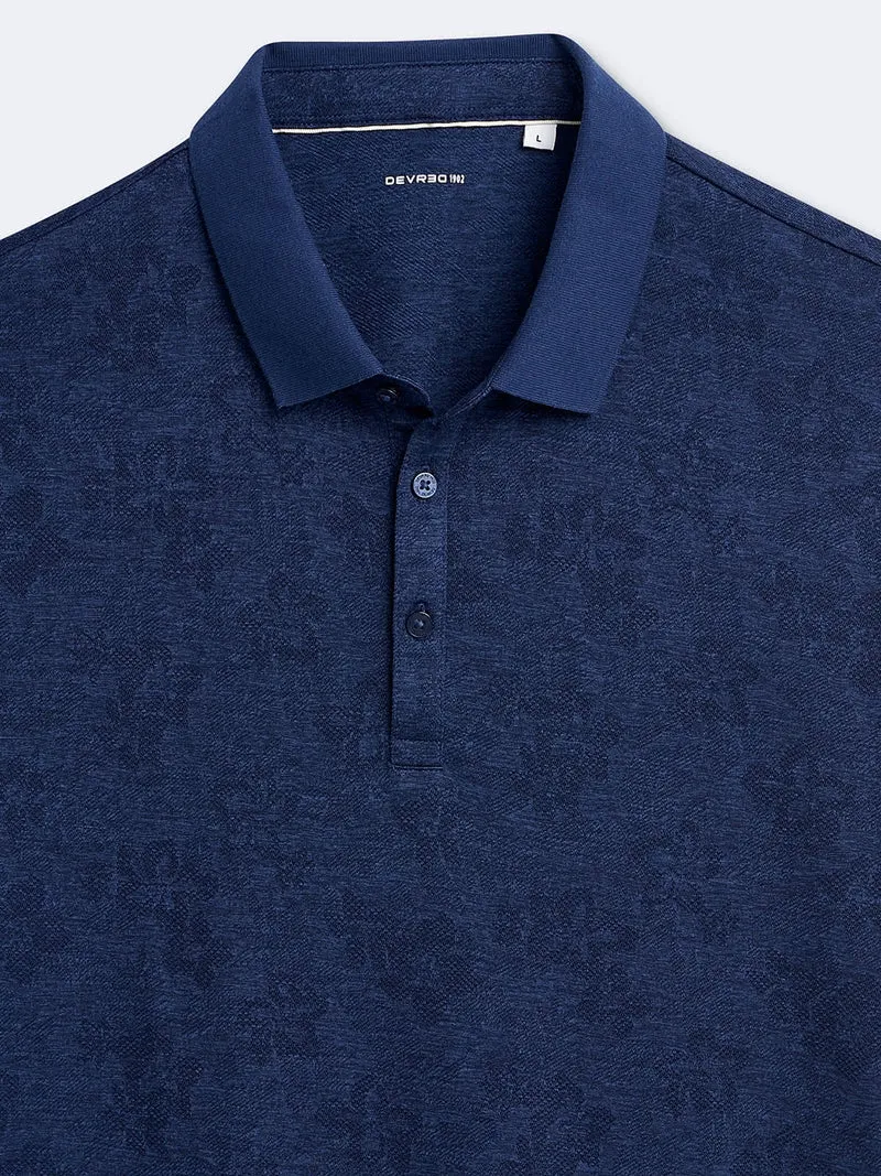 Polo manches courtes jacquard