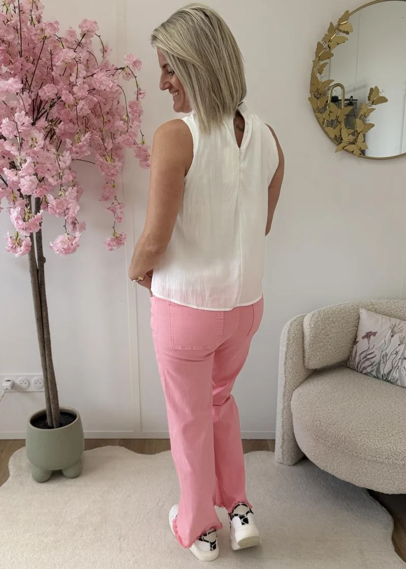 Blouse Samia blanche