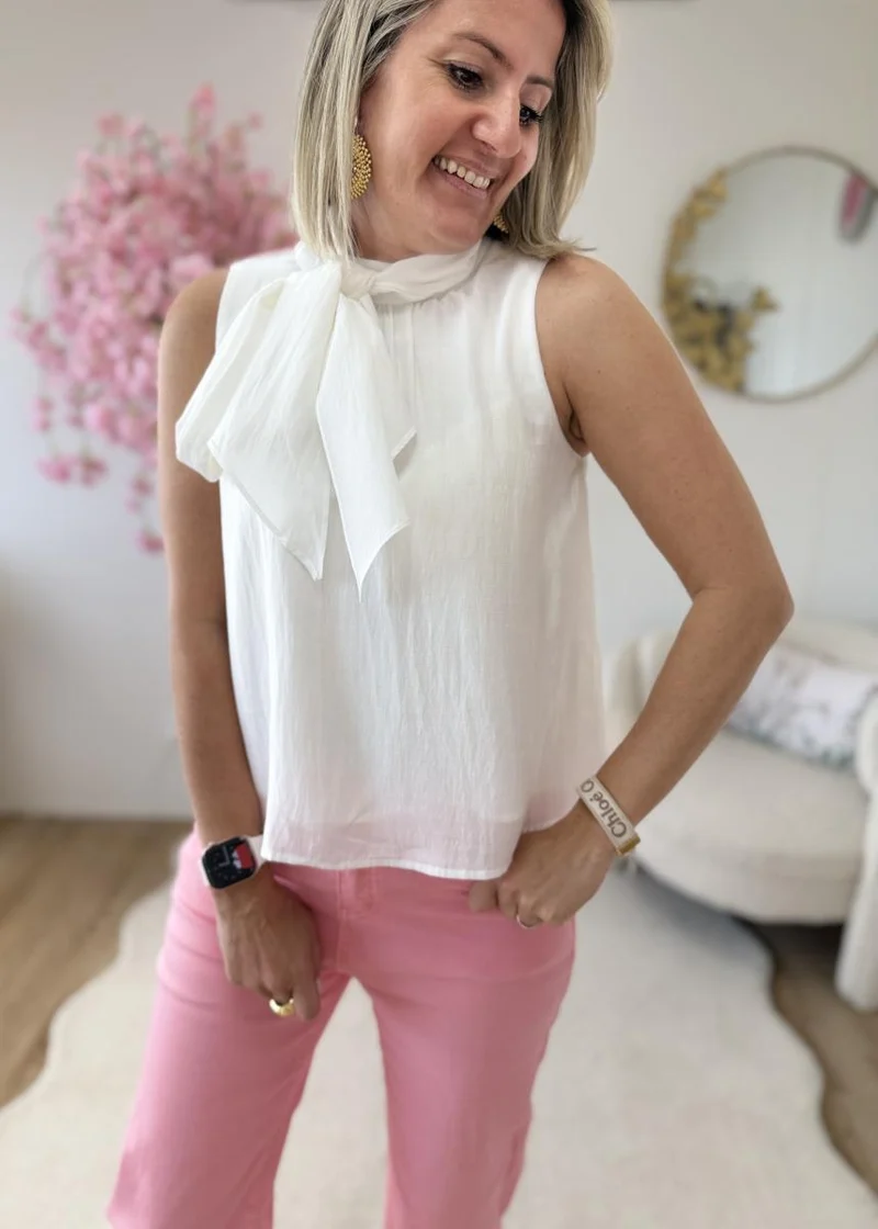 Blouse Samia blanche