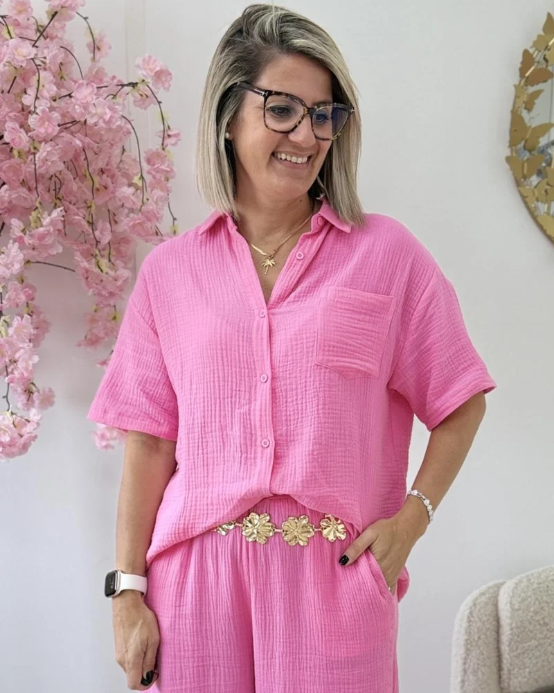 Chemise Shiloh rose