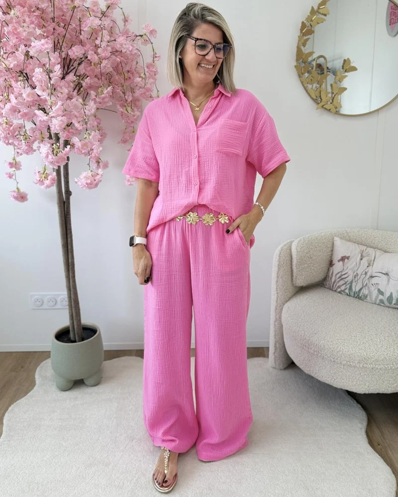Chemise Shiloh rose