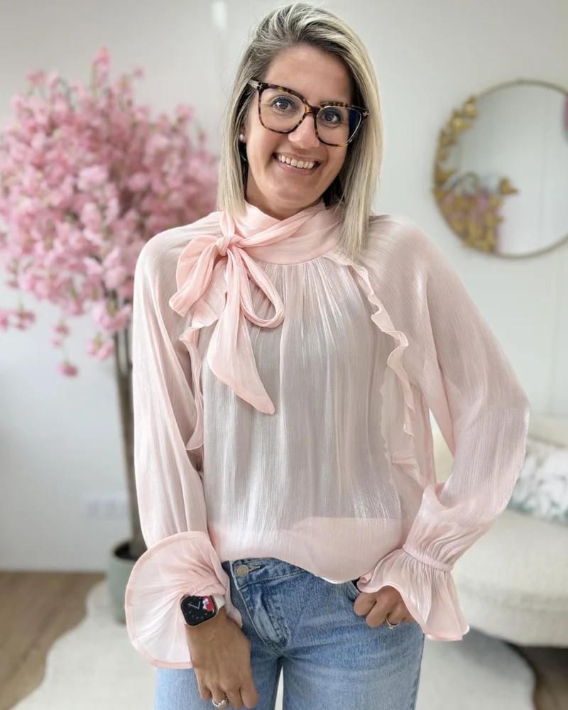 Blouse Cruz rose
