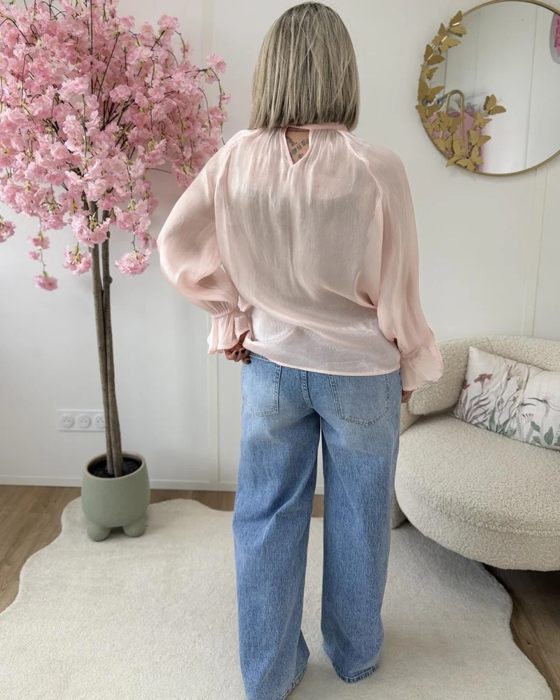 Blouse Cruz rose