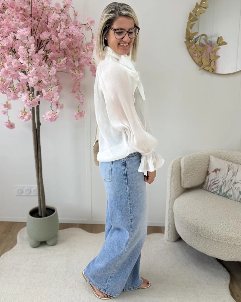 Blouse Cruz blanc