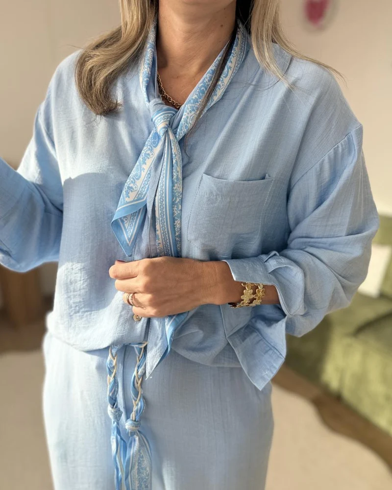 Chemise Pearl ciel