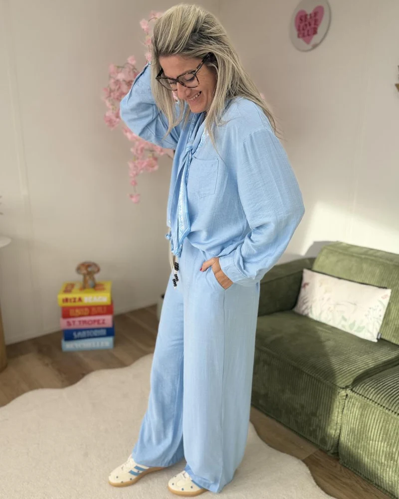 Chemise Pearl ciel