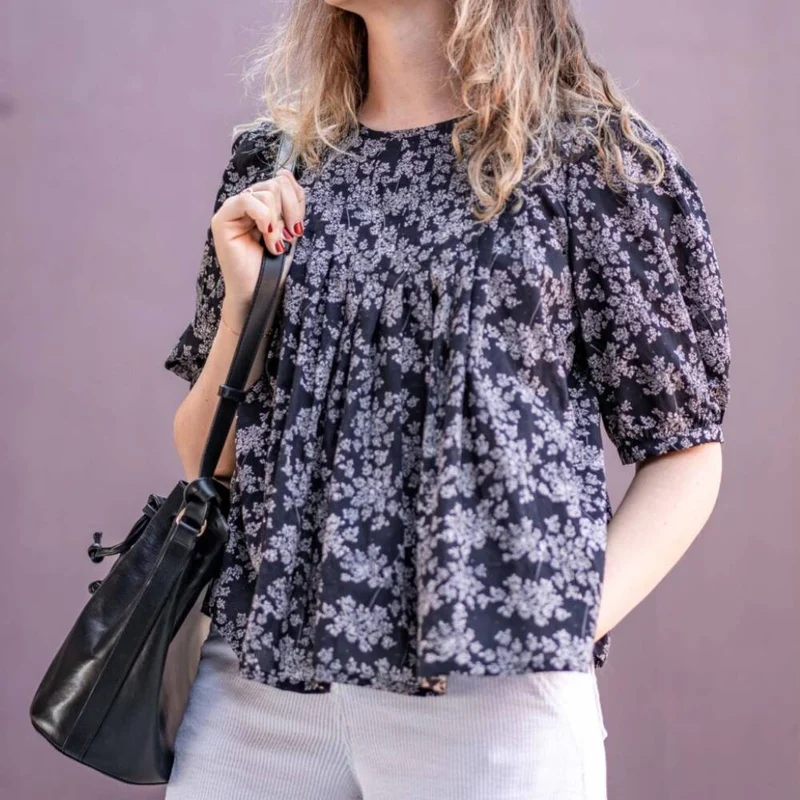 Patron de couture PDF | Blouse Roséa | Atelier Brizane | Fançais Seulement