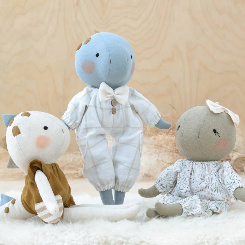 Patron de couture PDF | Poupées Dinosaures | Mes Petites Lunes