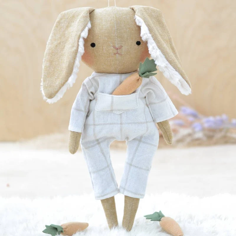 Patron de couture PDF | Poupée lapin + 2 tenues | Mes Petites Lunes