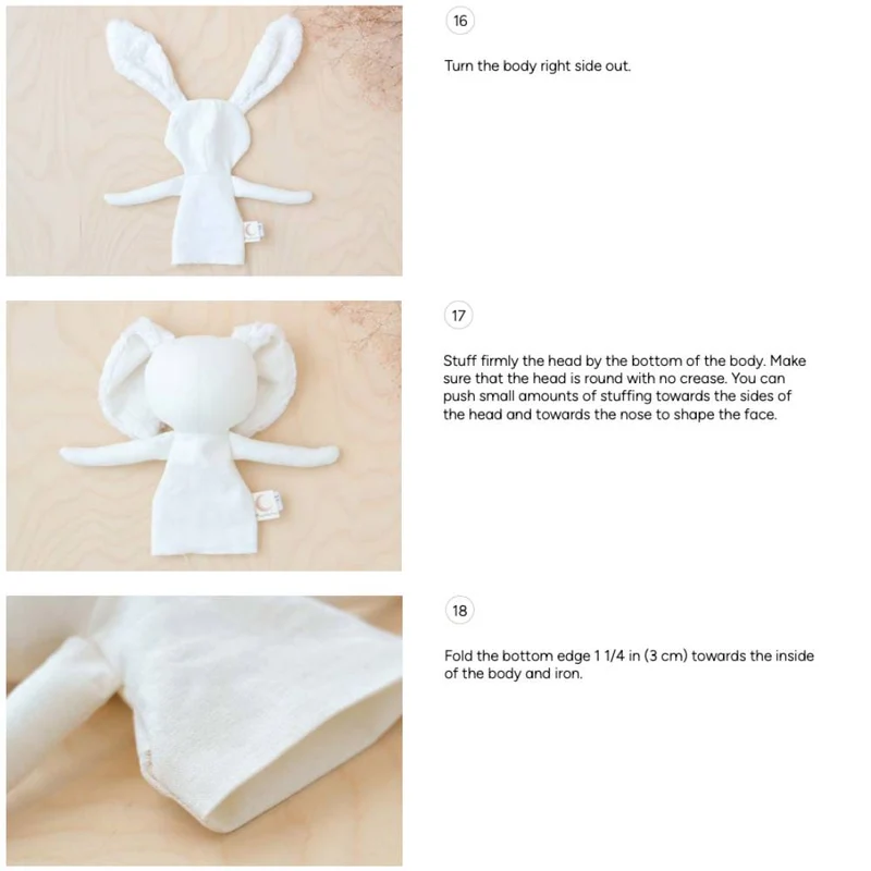 Patron de couture PDF | Poupée lapin + 2 tenues | Mes Petites Lunes
