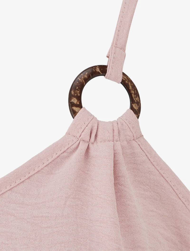 Top fluide à nouer - Vieux rose