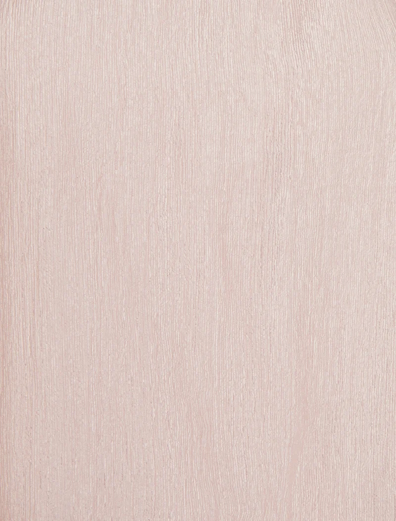 Top boule en tissu texturé - Rose