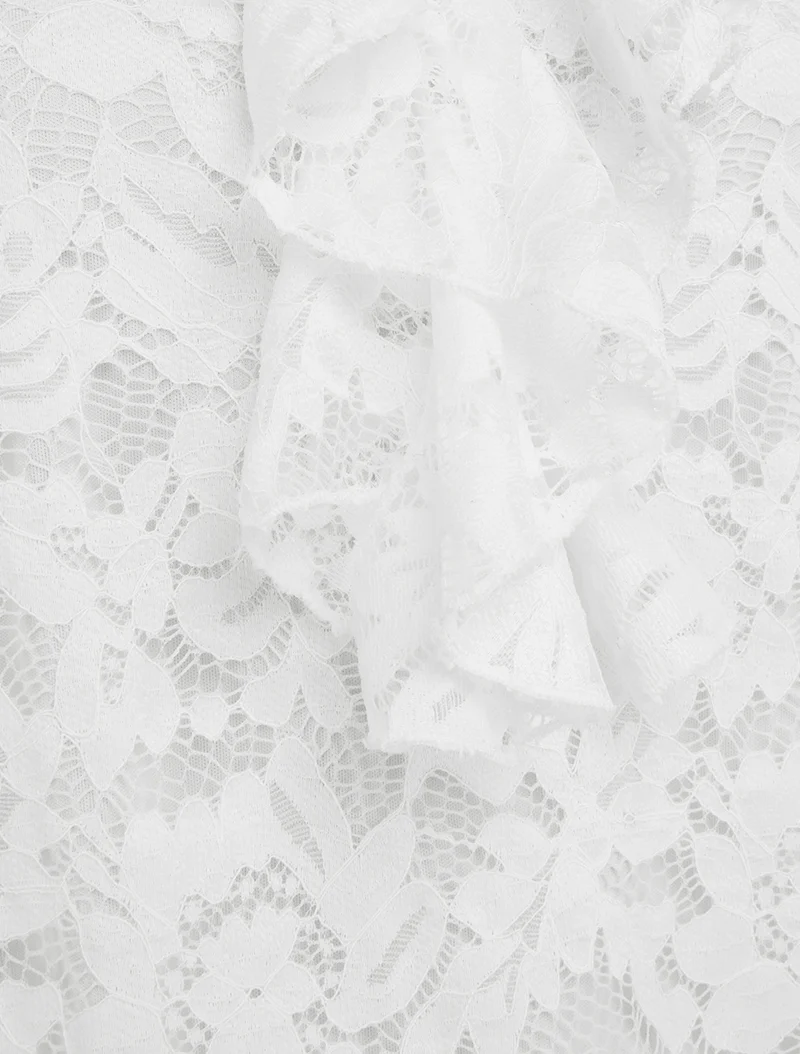 Top sans manches en dentelle - Blanc