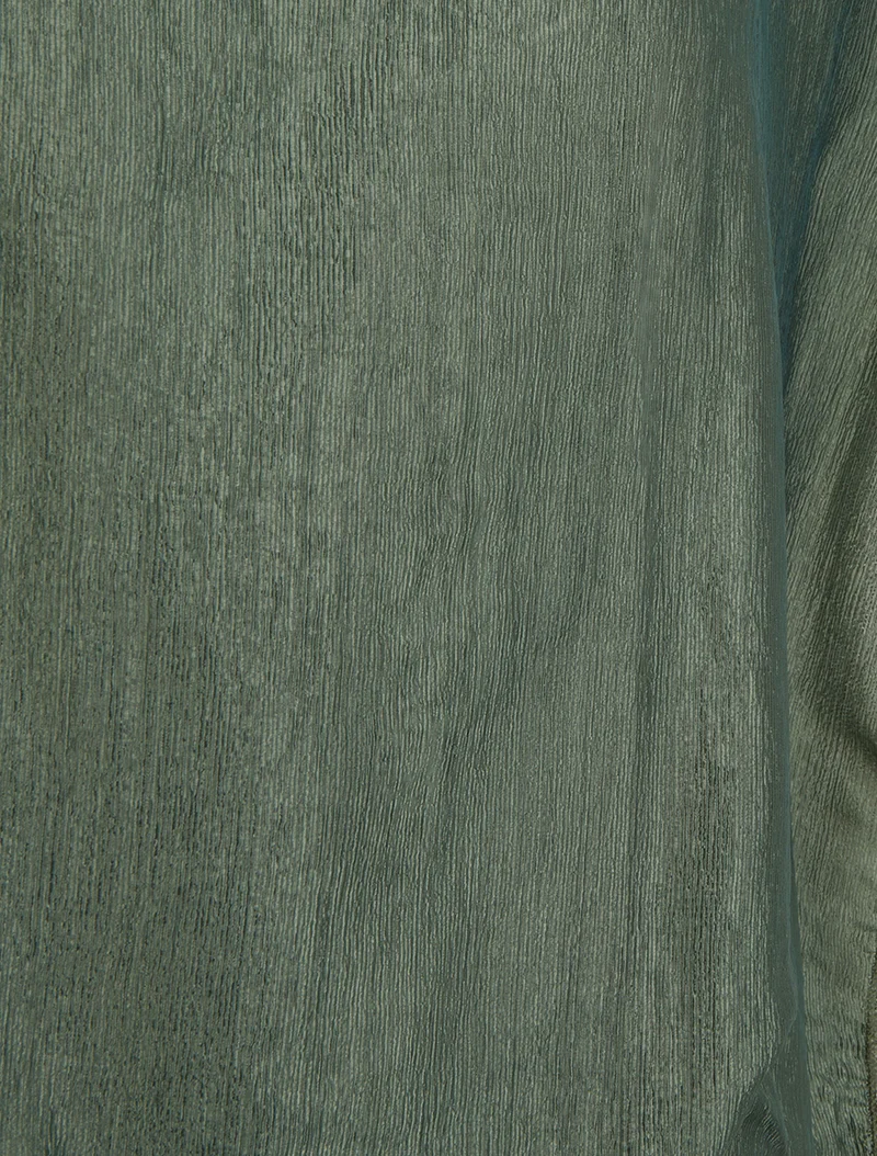 Top boule en tissu texturé - Kaki
