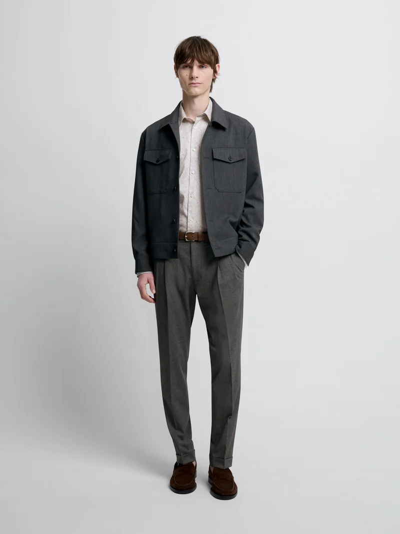 Chemise slim fleurie