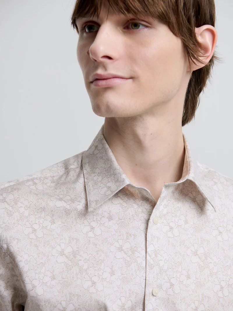 Chemise slim fleurie