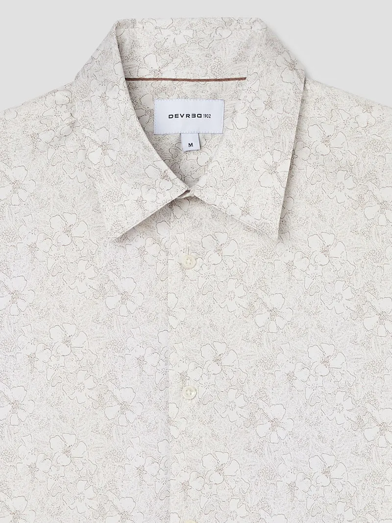 Chemise slim fleurie